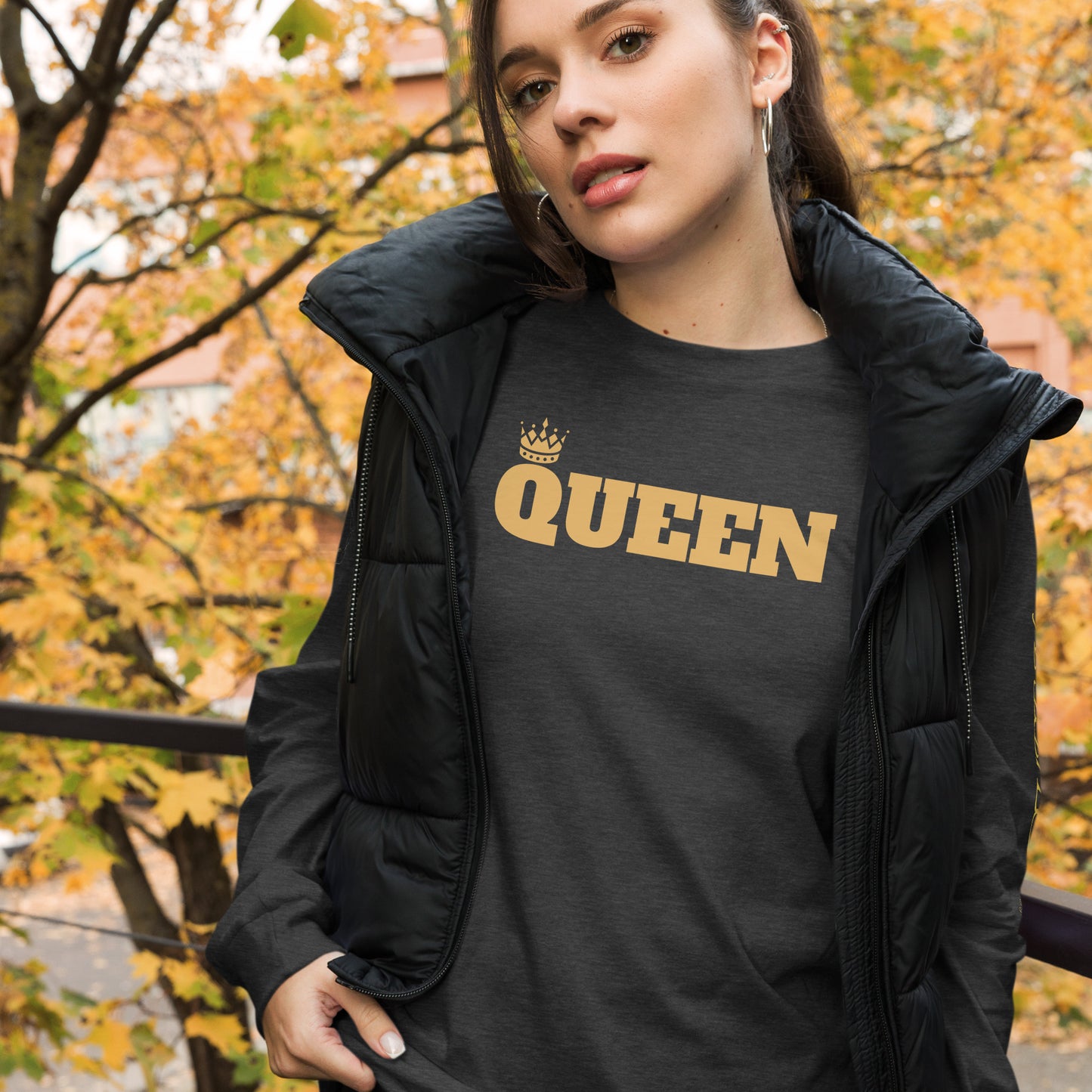 Women Long Sleeve Tee (QUEEN)