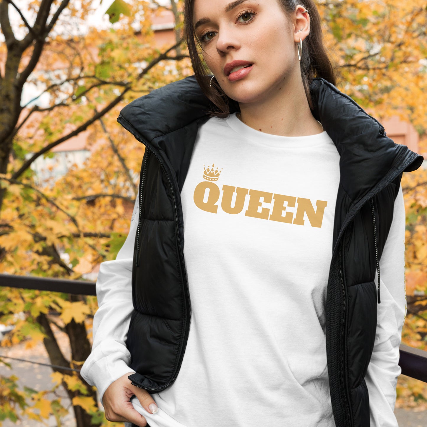 Women Long Sleeve Tee (QUEEN)