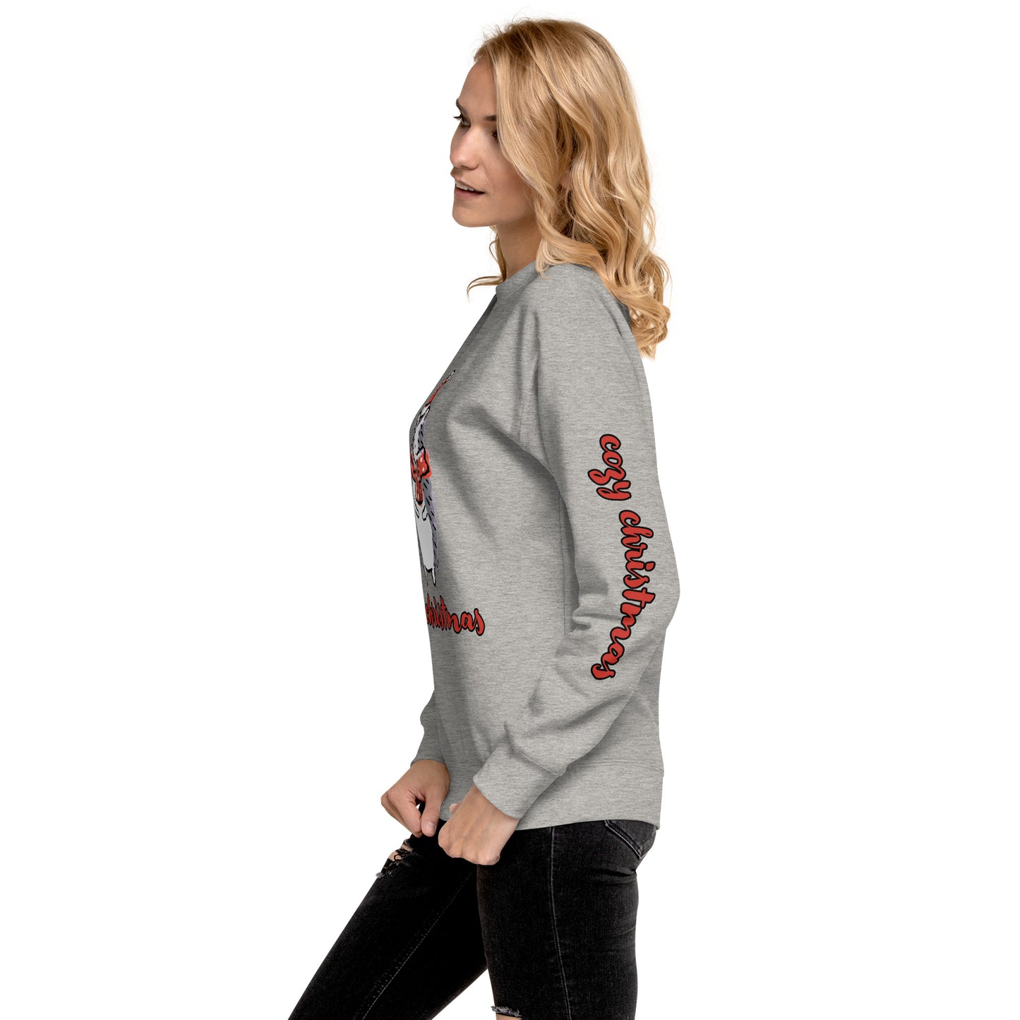 Women's Christmas Sweatshirt (Cozy Christmas Hedgehog)