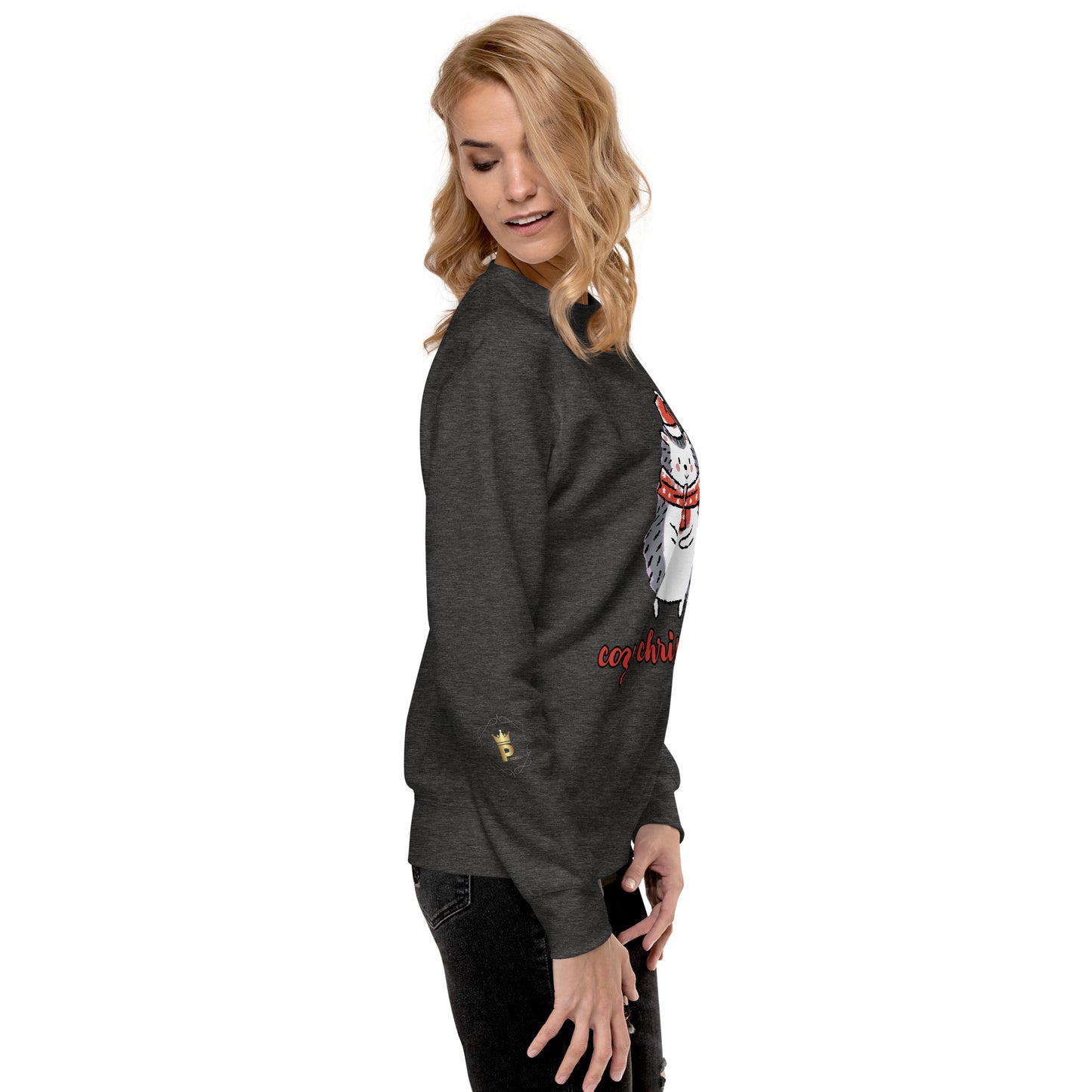 Women's Christmas Sweatshirt (Cozy Christmas Hedgehog)