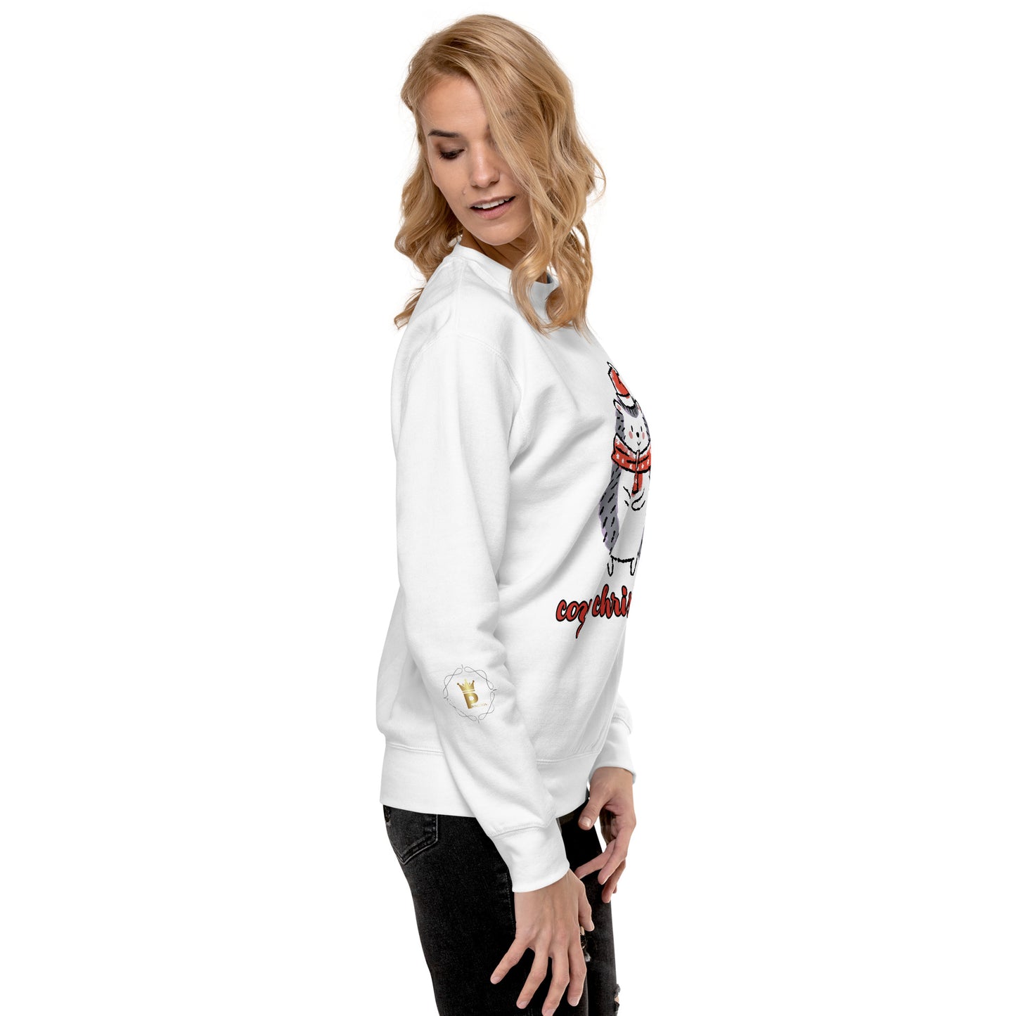 Women's Christmas Sweatshirt (Cozy Christmas Hedgehog)