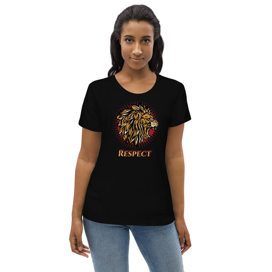 Women's fitted tee (Lion Respect)