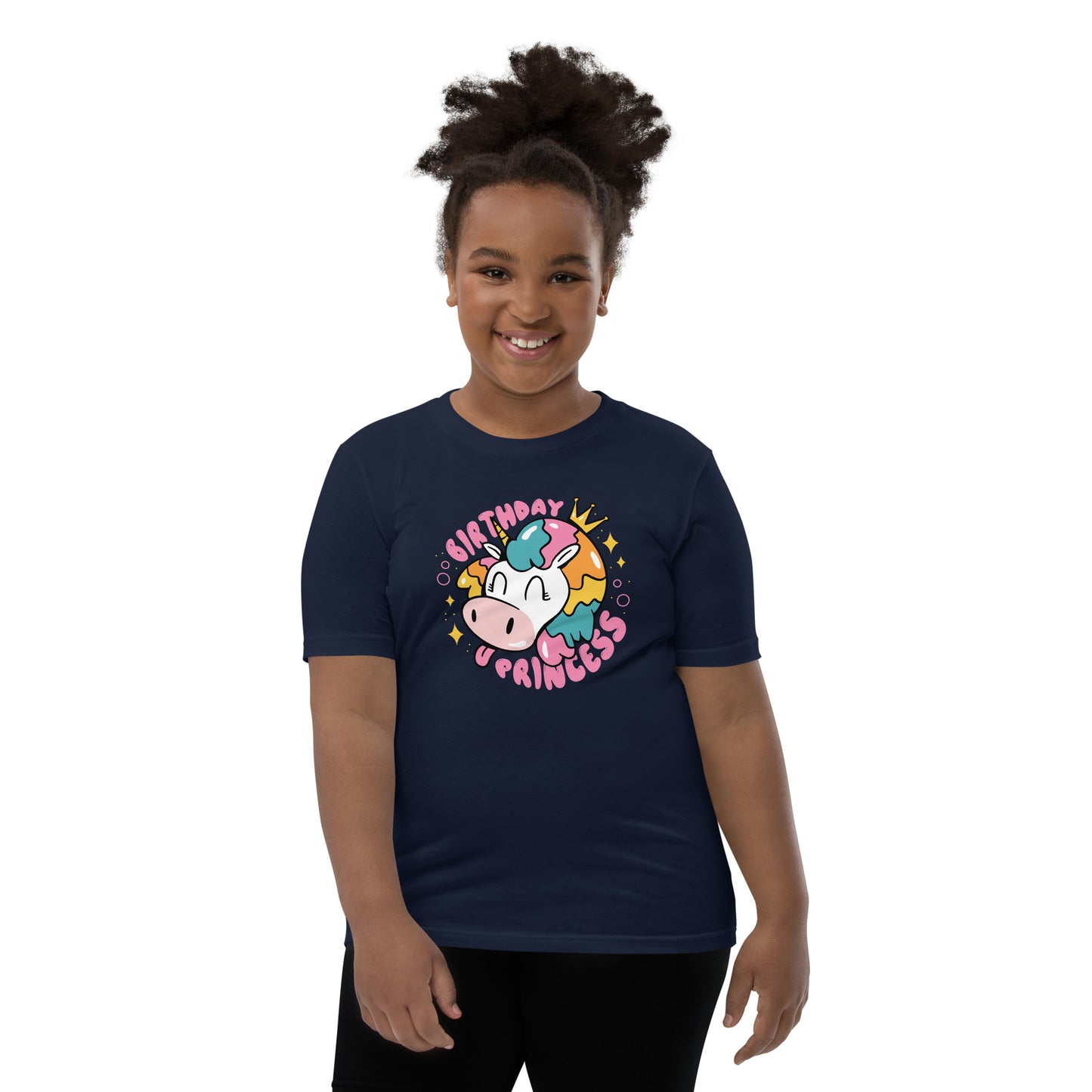 Youth Short Sleeve T-Shirt (Birthday Princess)