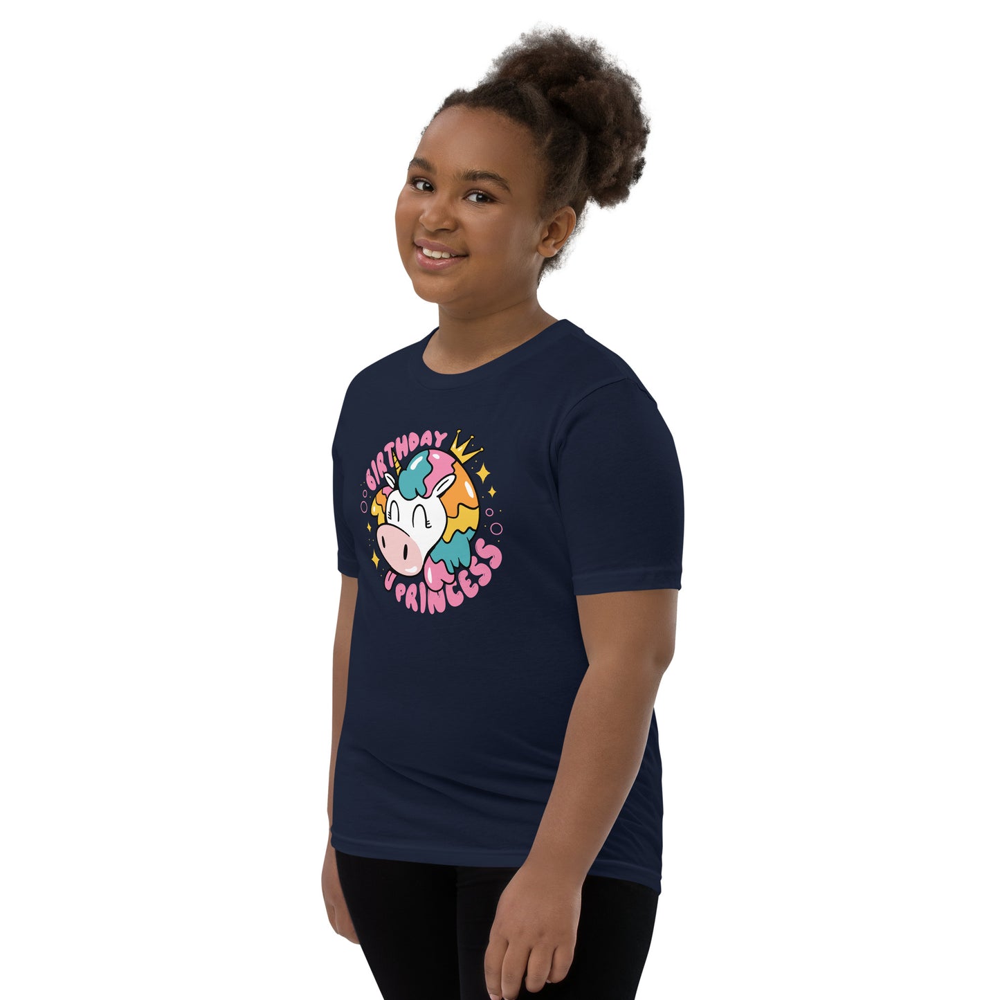 Youth Short Sleeve T-Shirt (Birthday Princess)