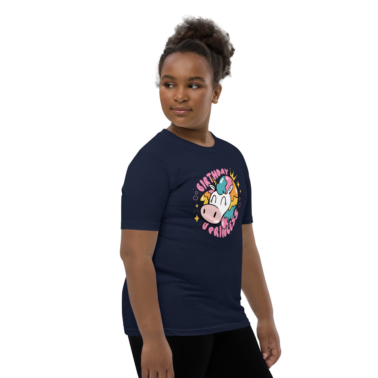 Youth Short Sleeve T-Shirt (Birthday Princess)