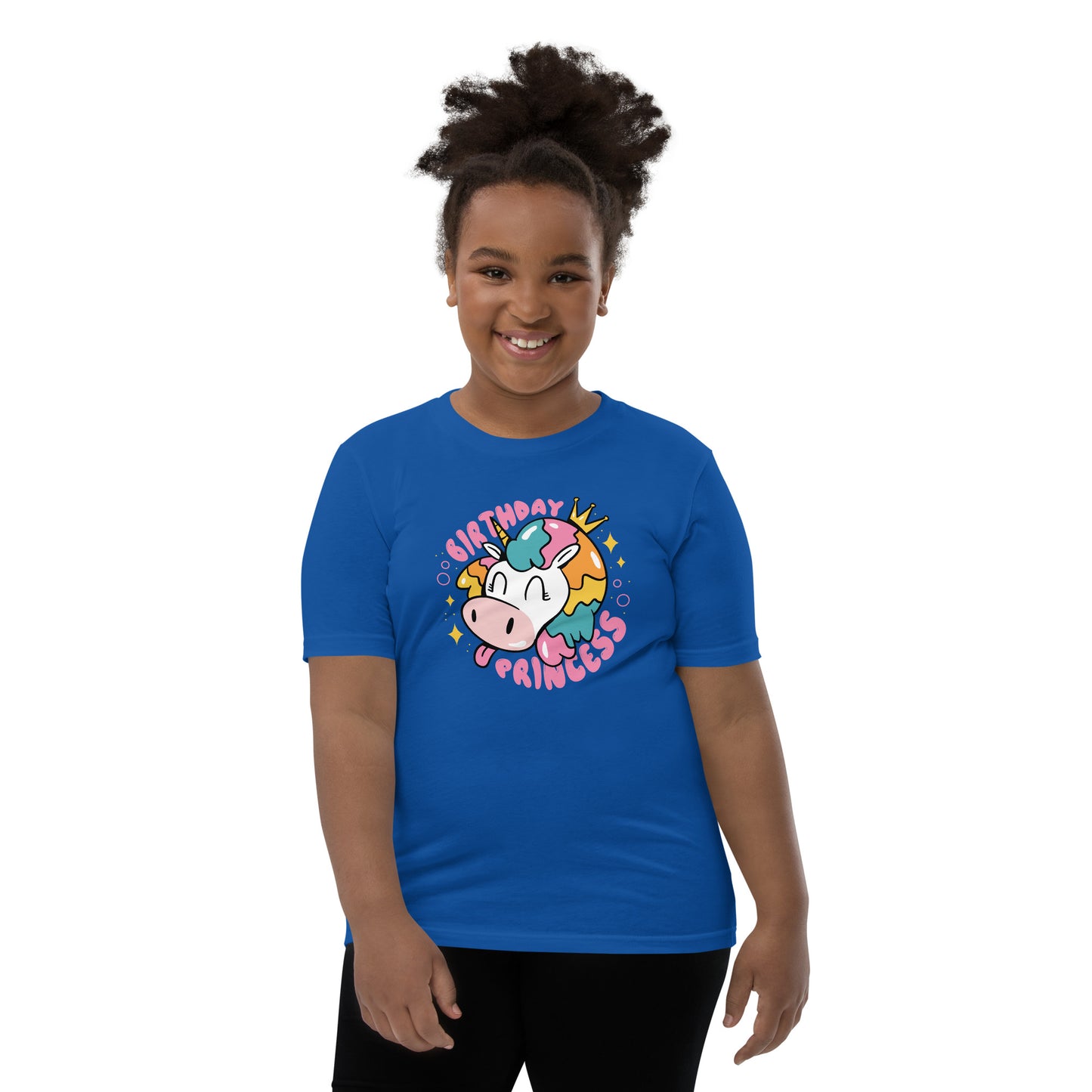 Youth Short Sleeve T-Shirt (Birthday Princess)