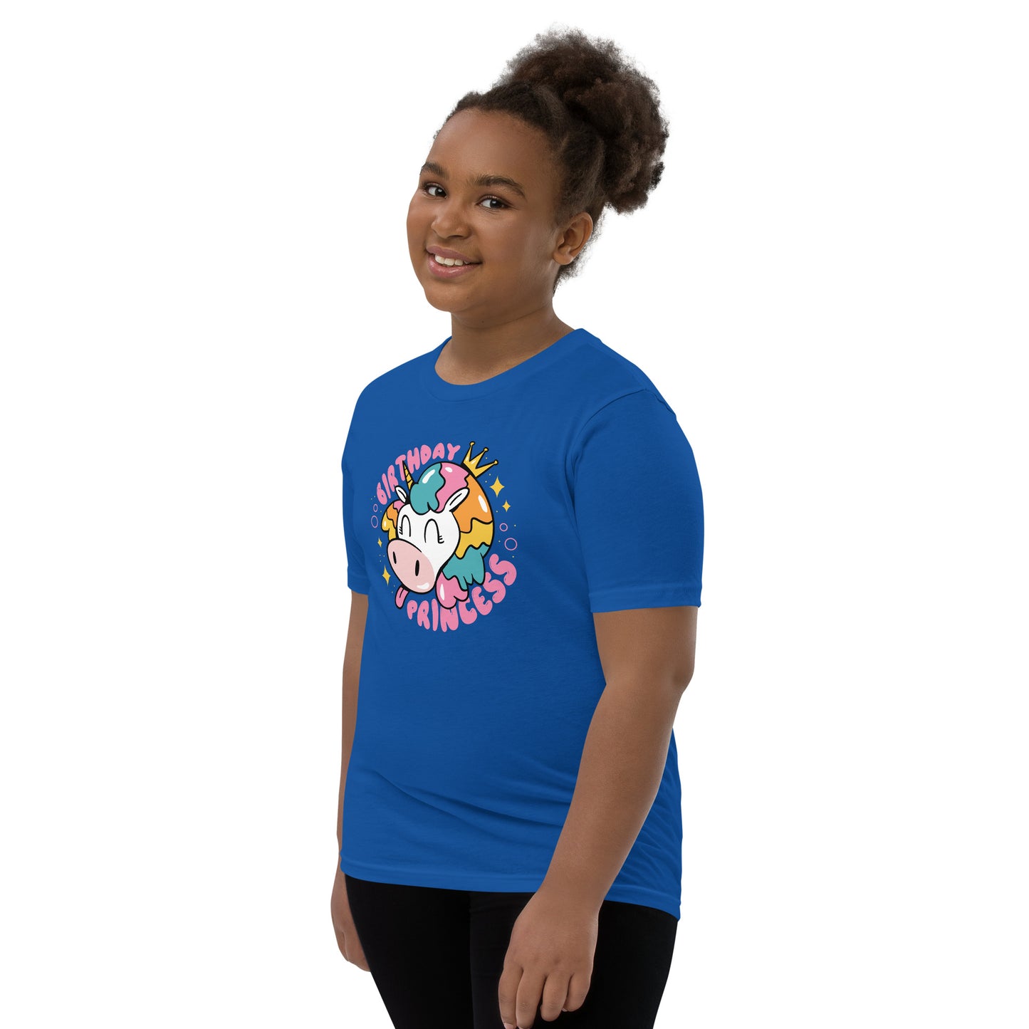 Youth Short Sleeve T-Shirt (Birthday Princess)