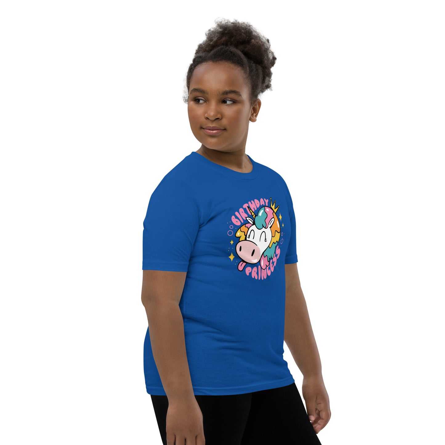 Youth Short Sleeve T-Shirt (Birthday Princess)