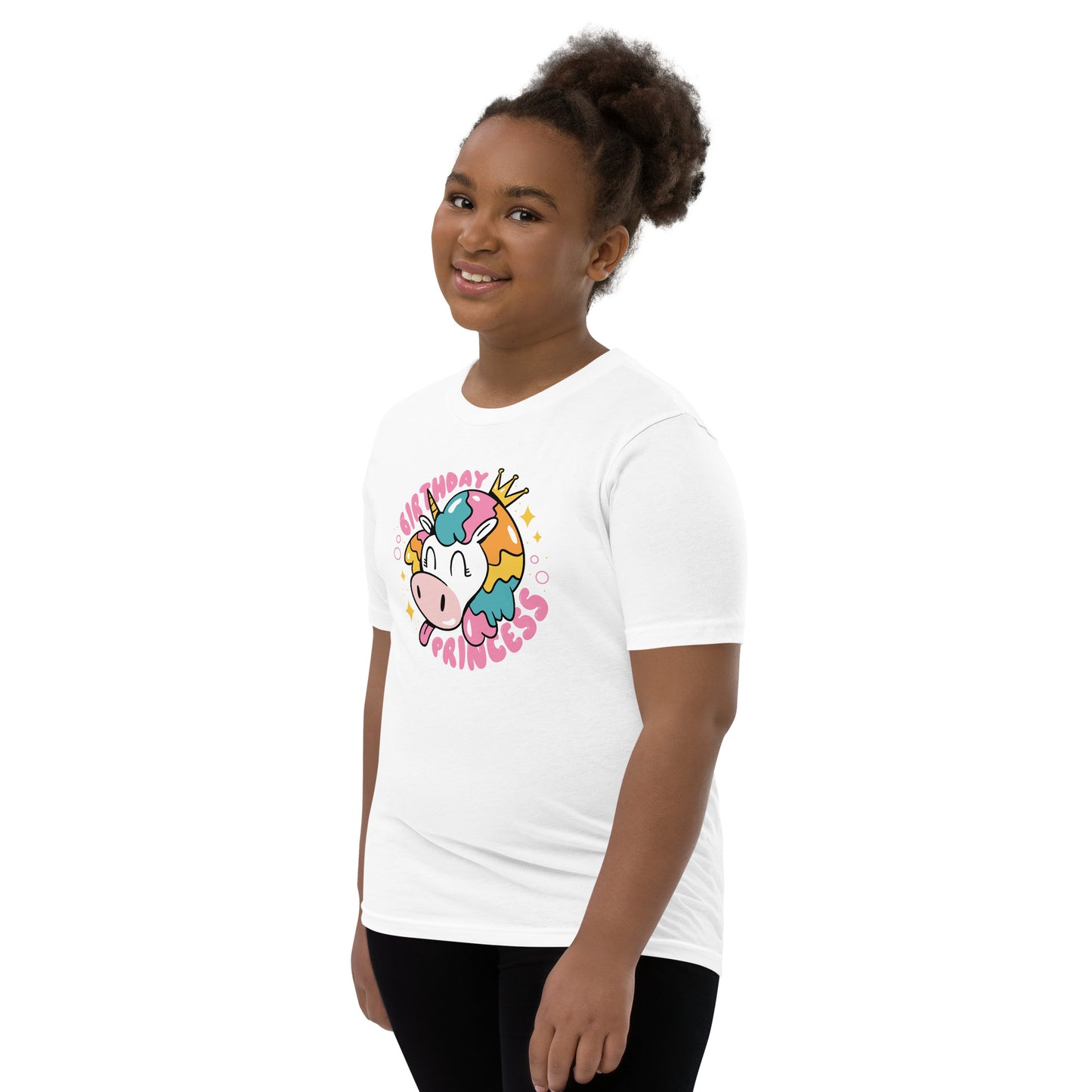 Youth Short Sleeve T-Shirt (Birthday Princess)