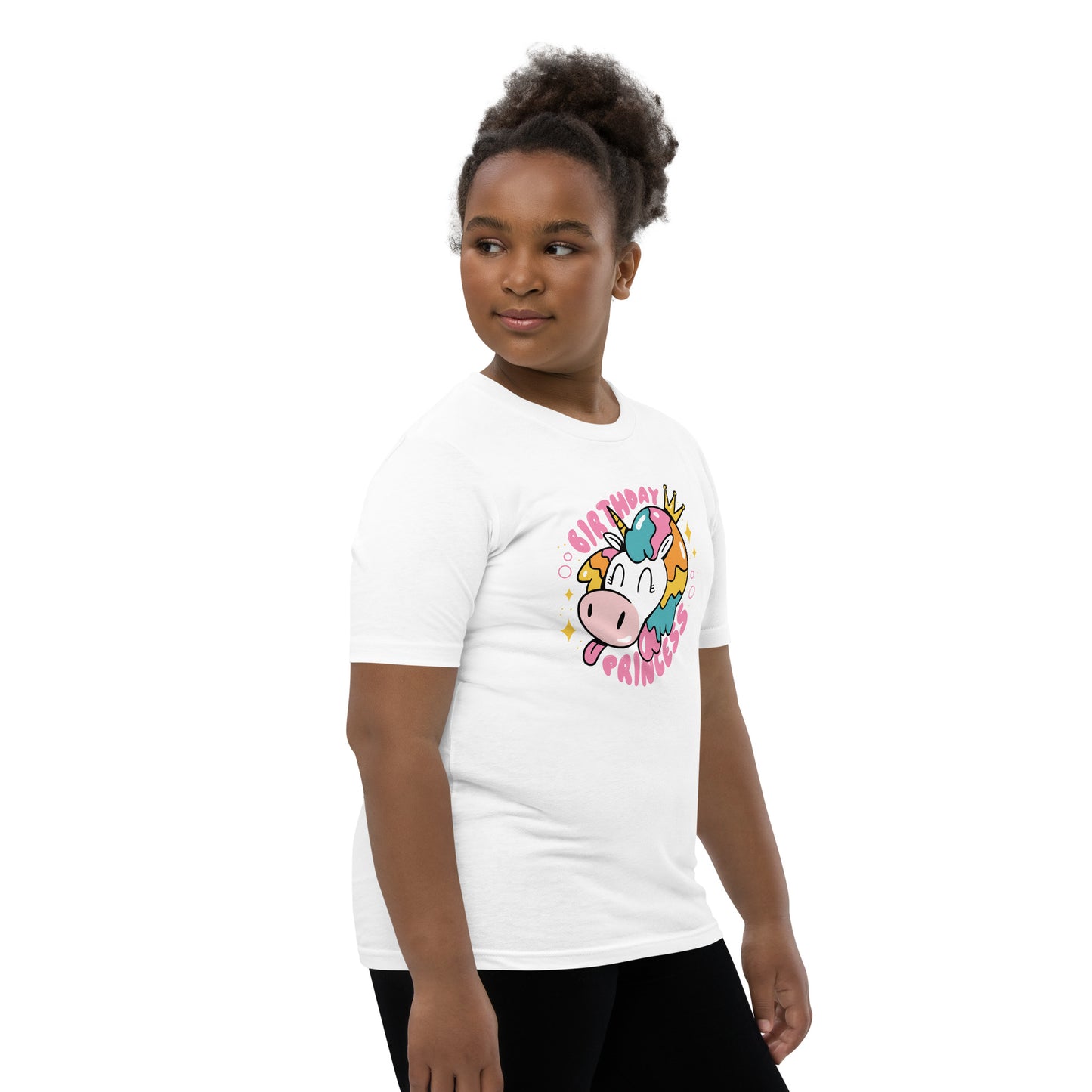 Youth Short Sleeve T-Shirt (Birthday Princess)