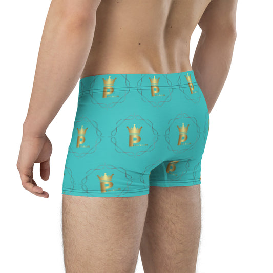 Boxer Briefs - Logo (turquoise/gold)