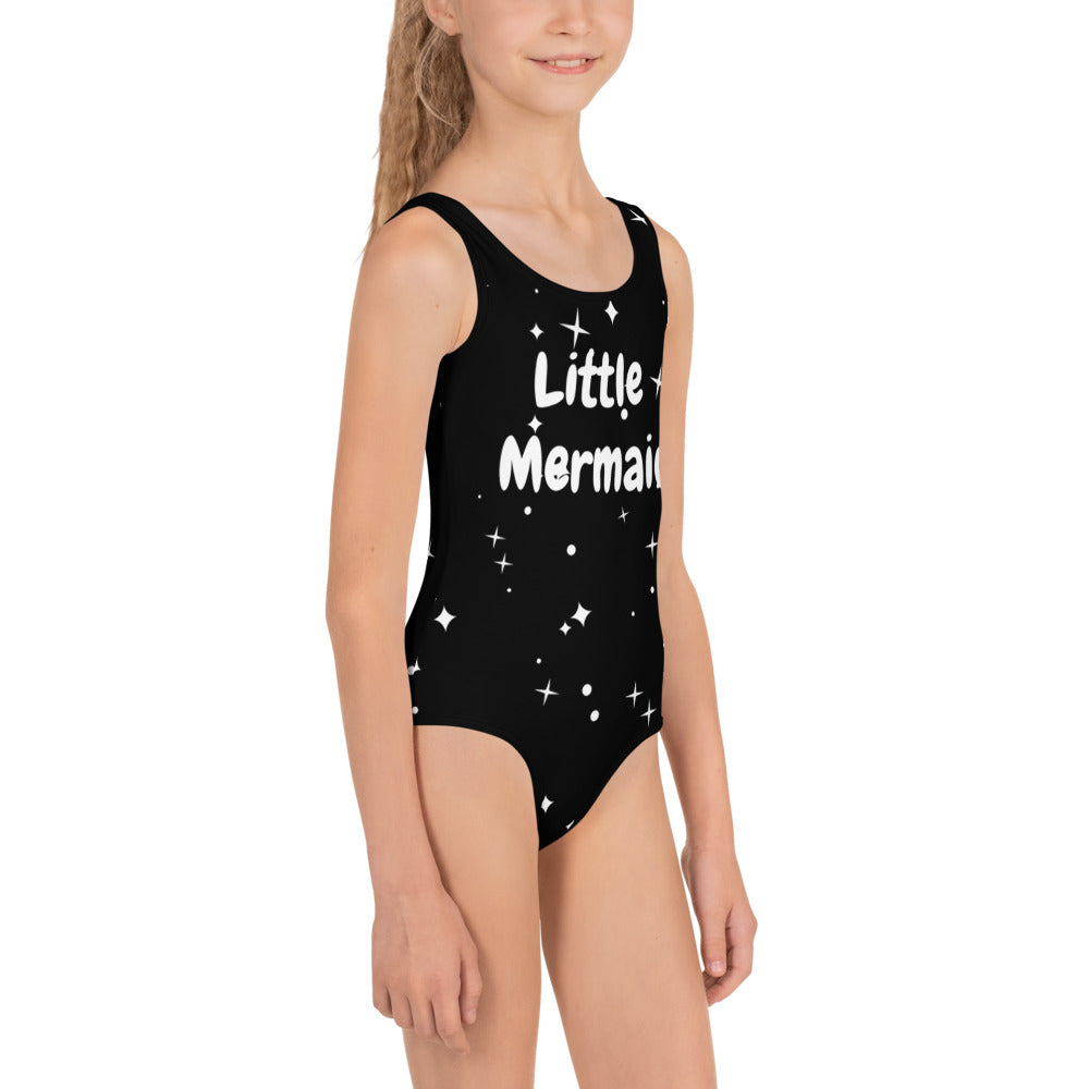 All-Over Print Kids Swimsuit - Little Mermaid (starry sky)