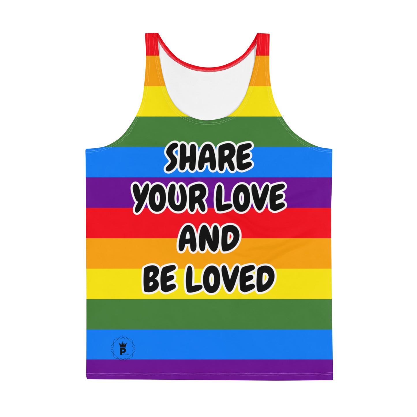 Unisex Tank Top - Share Love (rainbow 2)