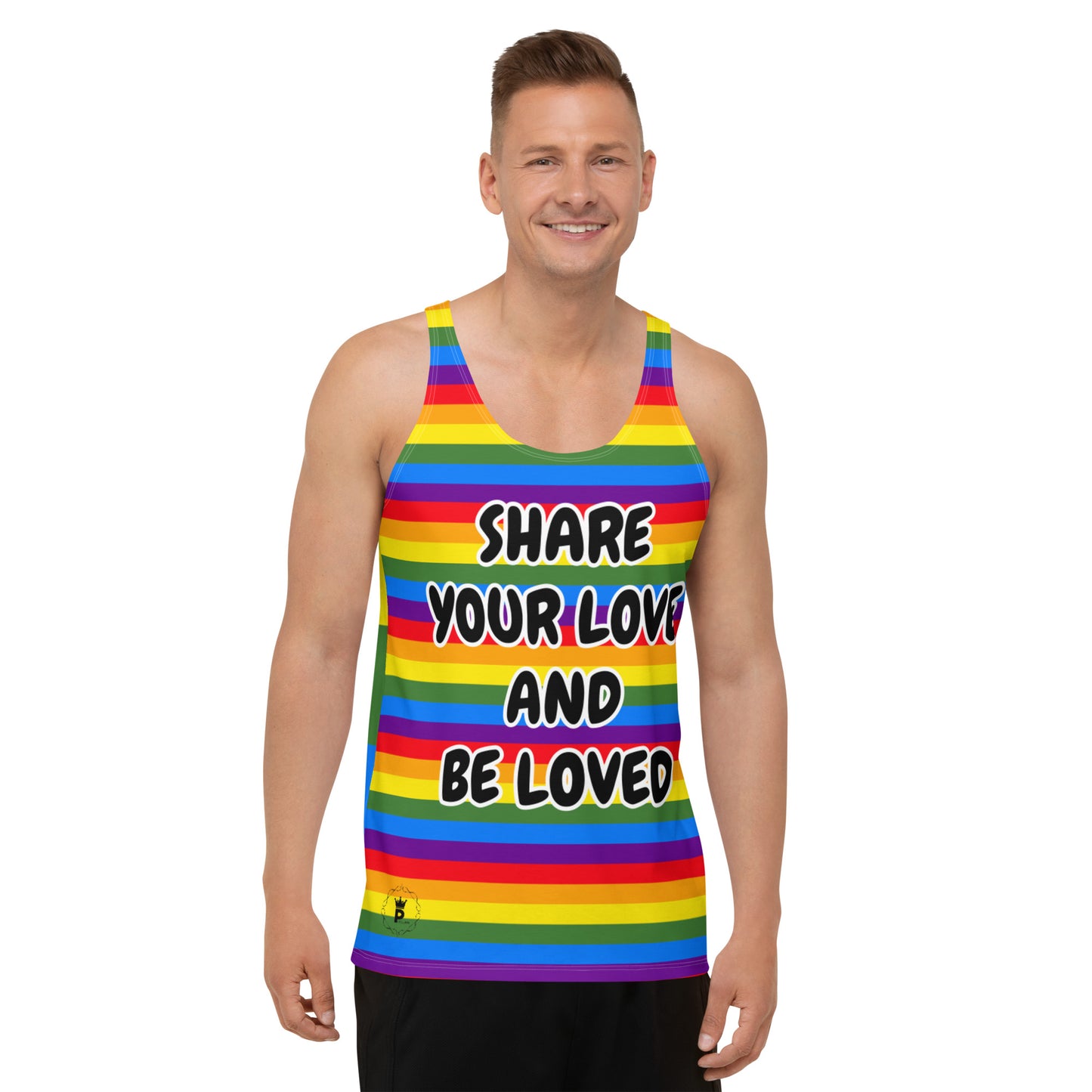 Unisex Tank Top - Share Love (rainbow 3)