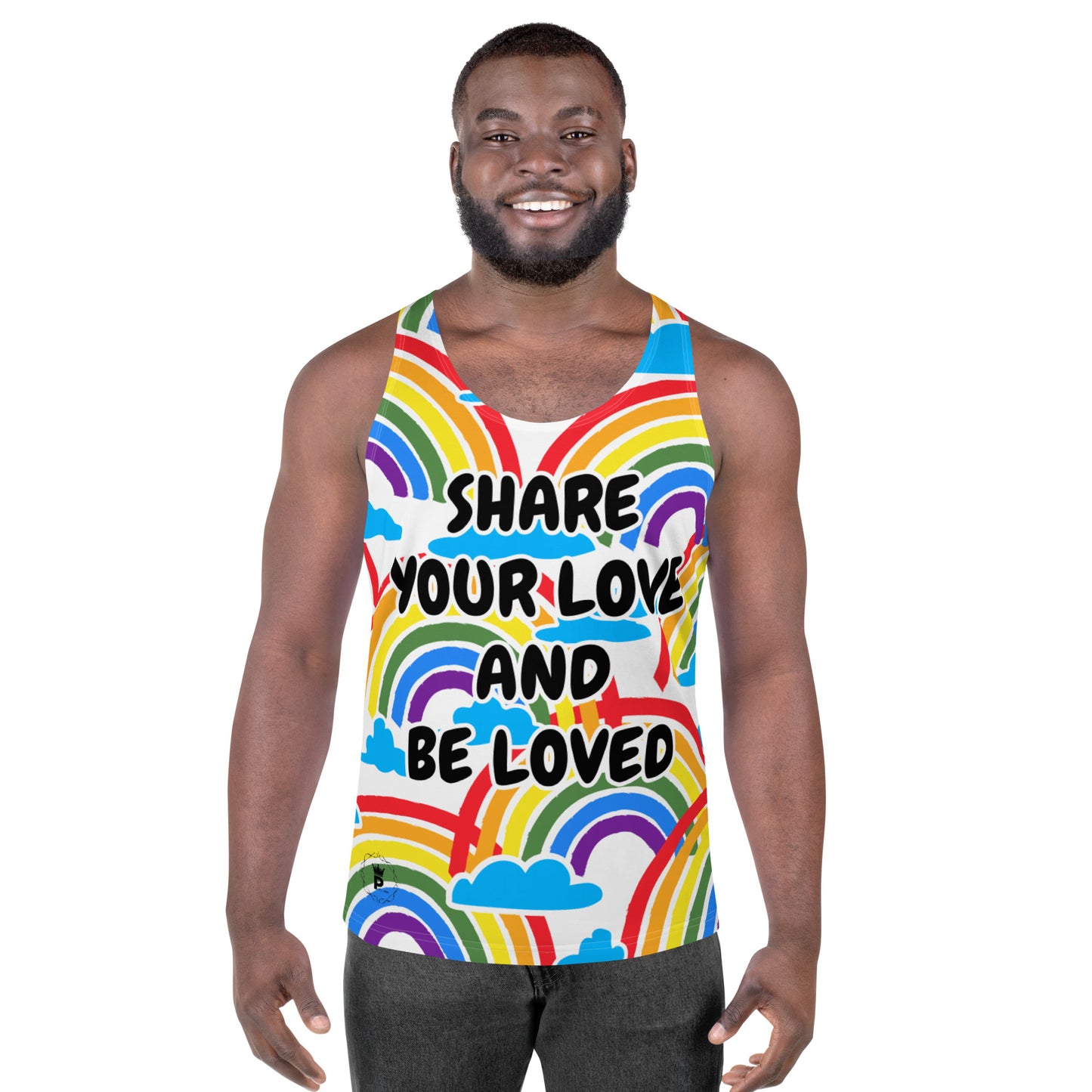 Unisex Tank Top - Share Love (rainbow 4)