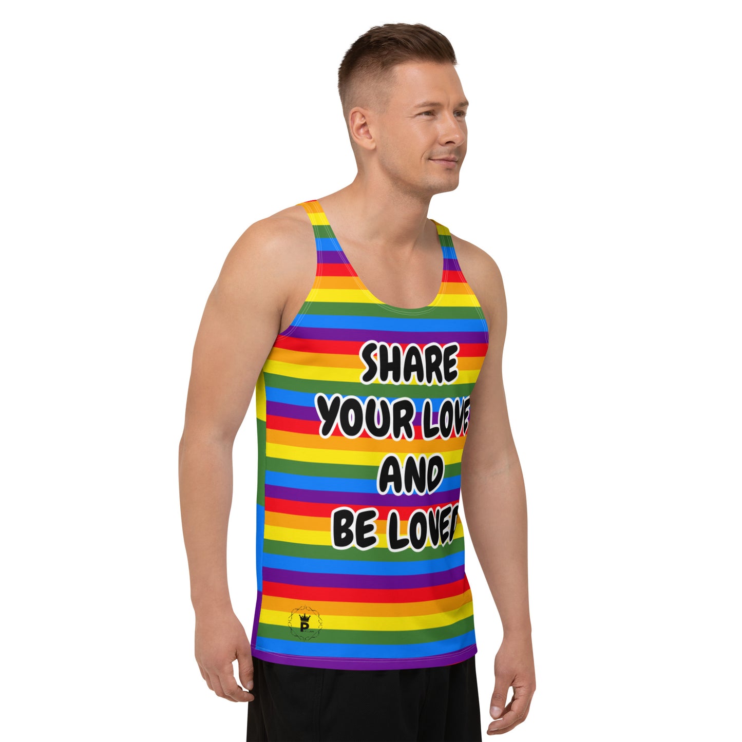 Unisex Tank Top - Share Love (rainbow 3)