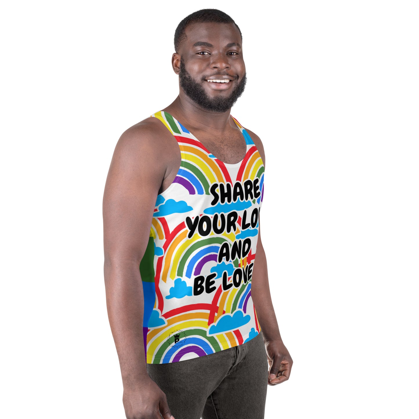 Unisex Tank Top - Share Love (rainbow 4)