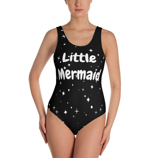 One-Piece Swimsuit - Little Mermaid (starry sky)