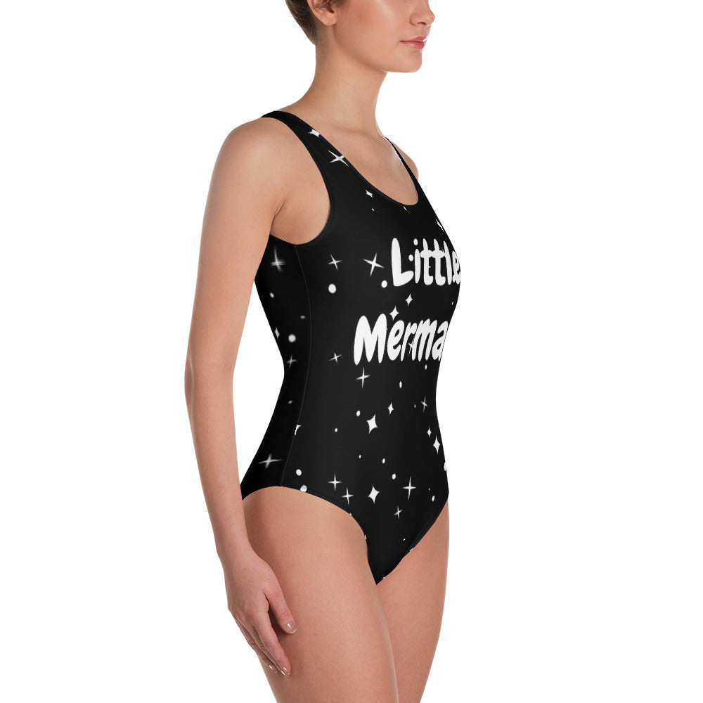 One-Piece Swimsuit - Little Mermaid (starry sky)