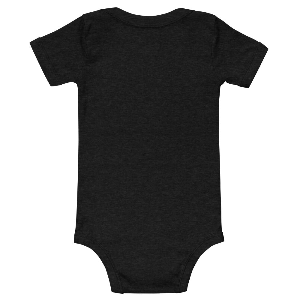 Baby Bilingual SS One Piece - Hausa + EN (black print)