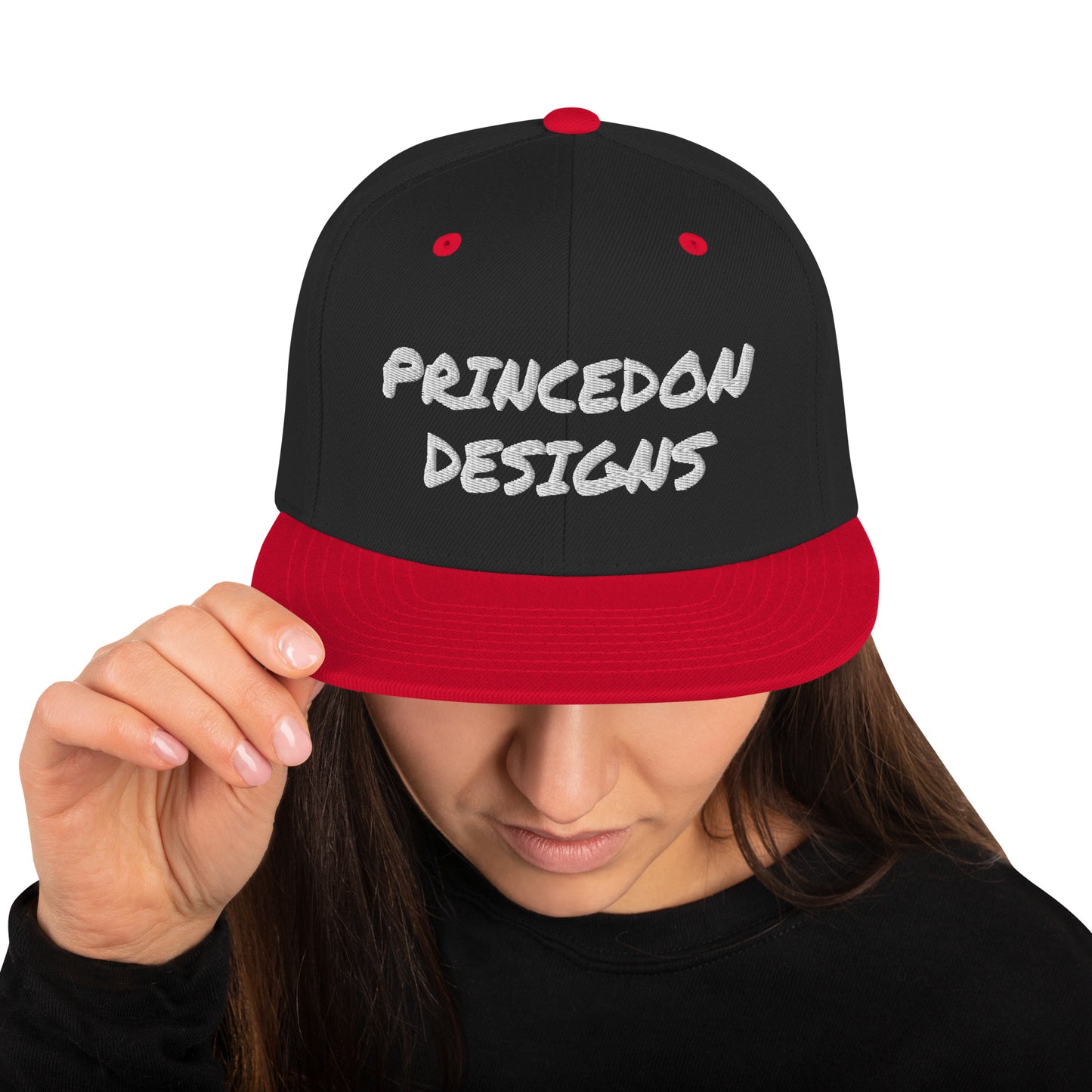 Snapback Hat - PD (white embroidery)