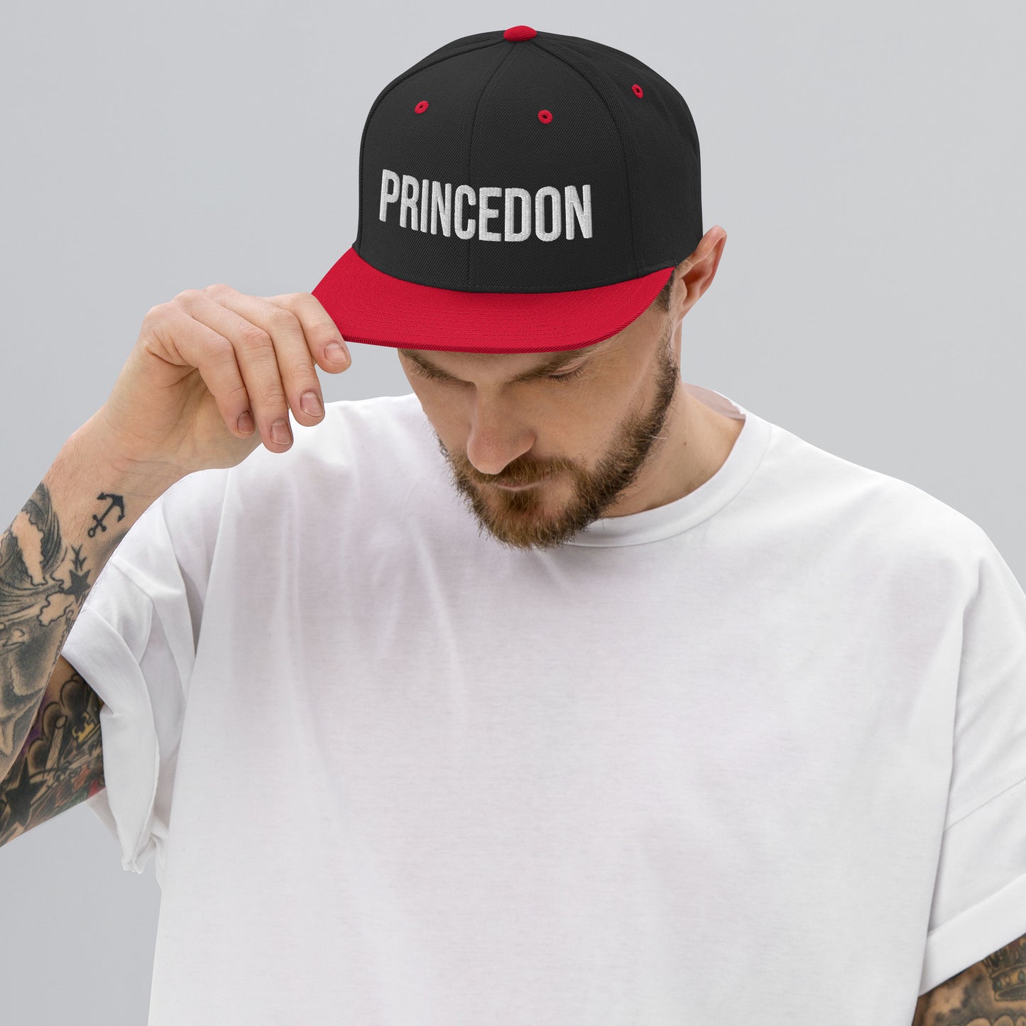 Snapback Hat - Princedon (white embroidery)