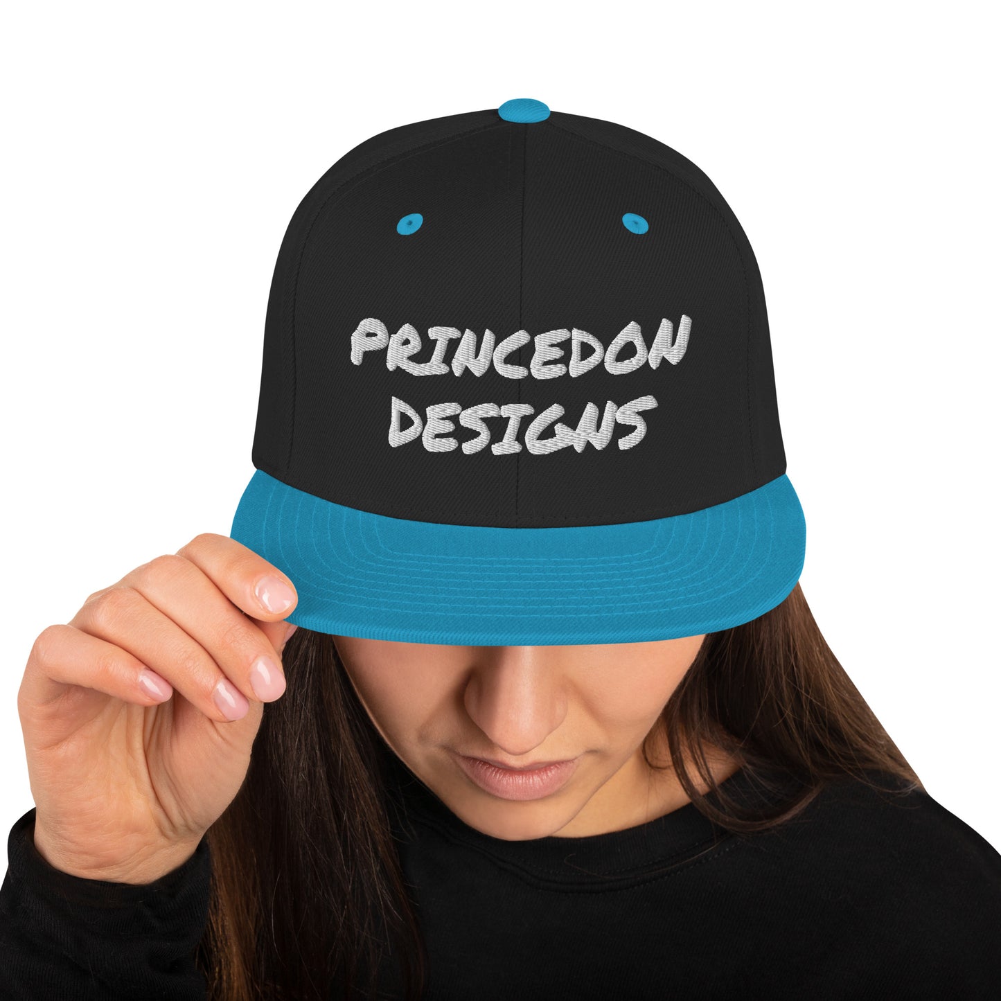 Snapback Hat - PD (white embroidery)