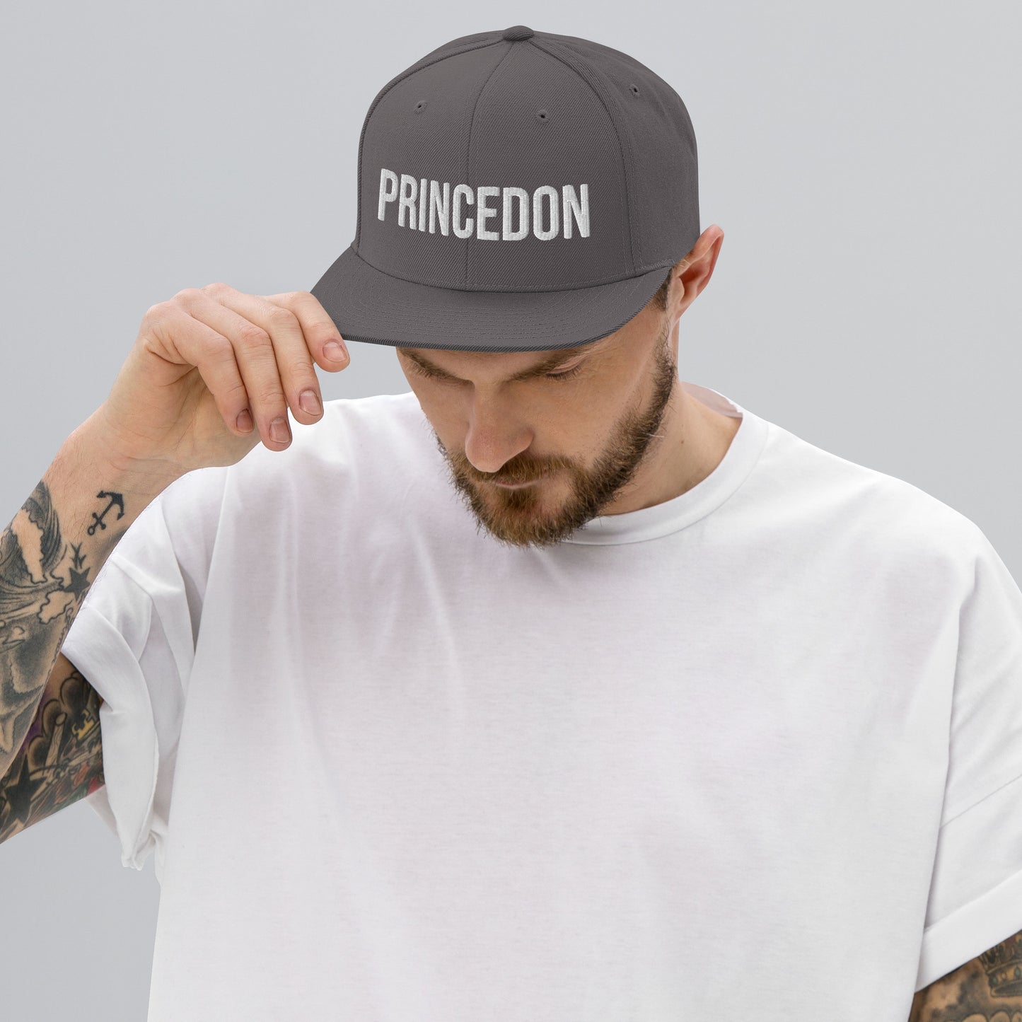 Snapback Hat - Princedon (white embroidery)