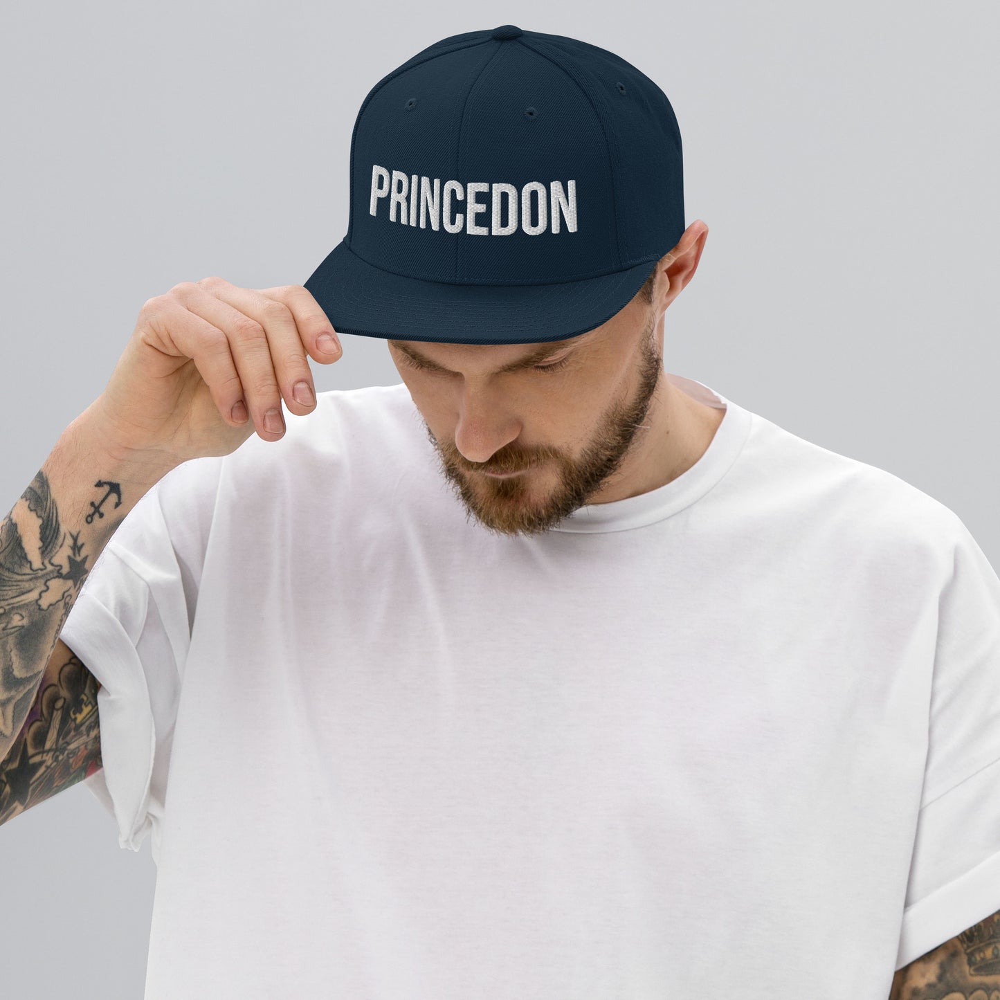 Snapback Hat - Princedon (white embroidery)