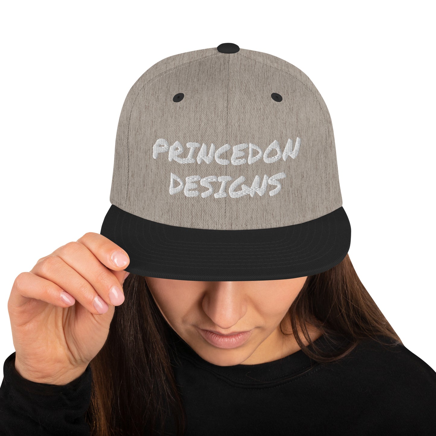 Snapback Hat - PD (white embroidery)