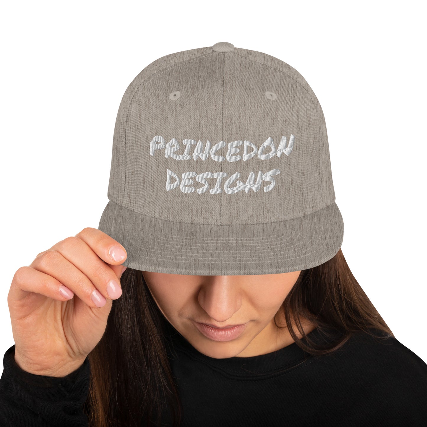 Snapback Hat - PD (white embroidery)