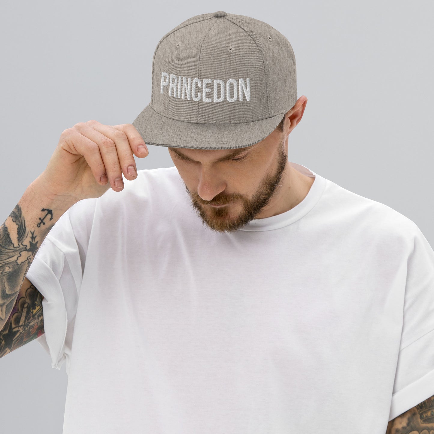 Snapback Hat - Princedon (white embroidery)