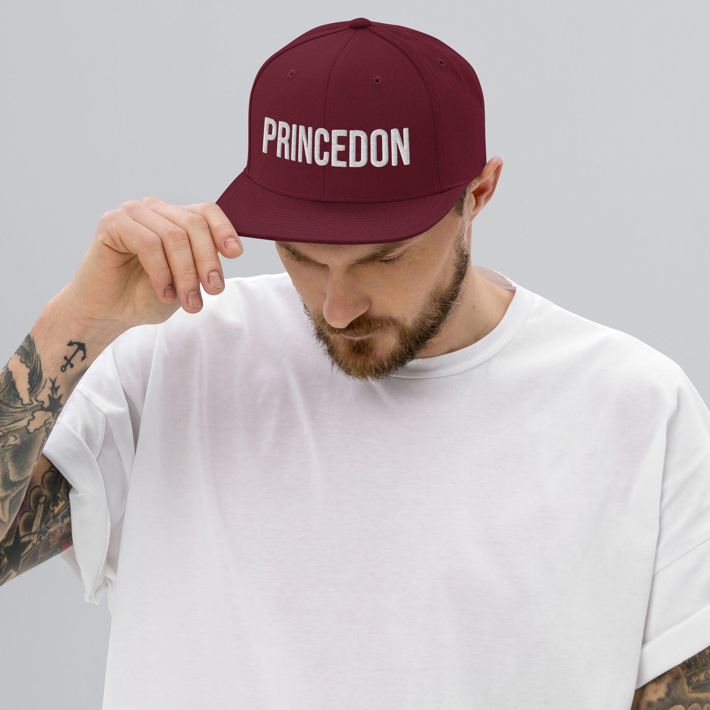 Snapback Hat - Princedon (white embroidery)