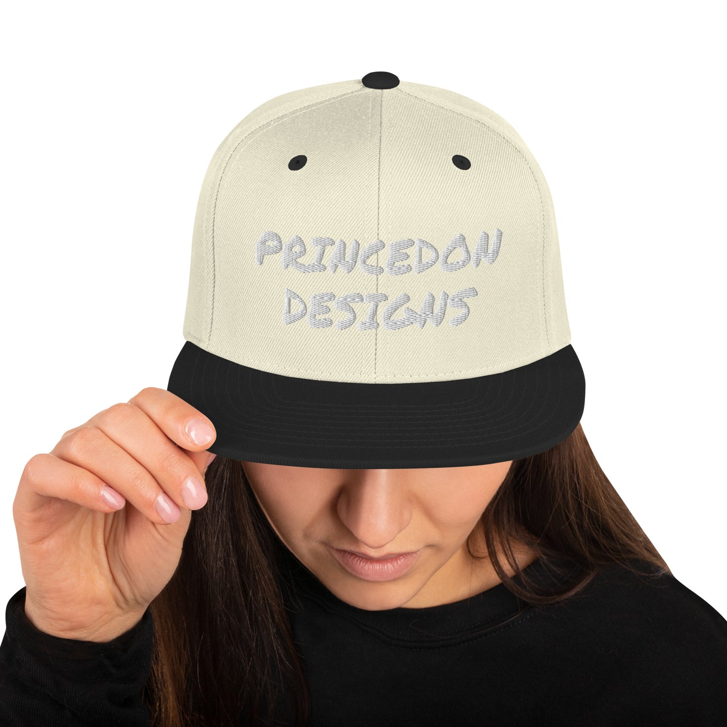 Snapback Hat - PD (white embroidery)