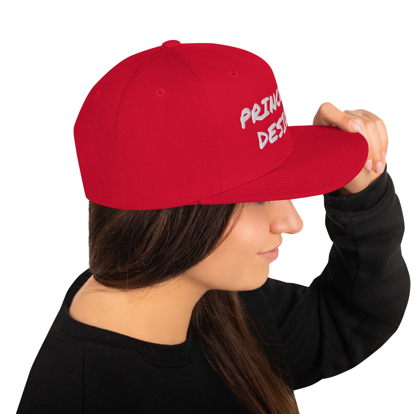 Snapback Hat - PD (white embroidery)