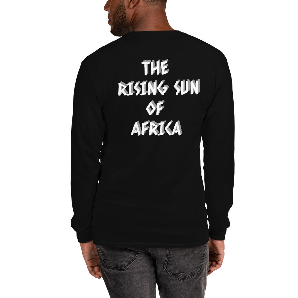 Men’s Biafra LS Shirt - Biafran Roots (white print)