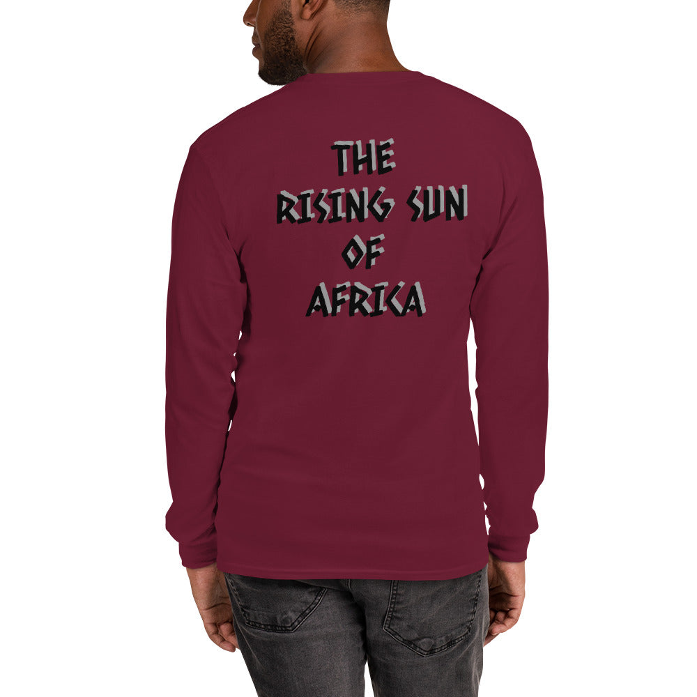 Men’s Biafra LS Shirt - Biafran Roots (black print)