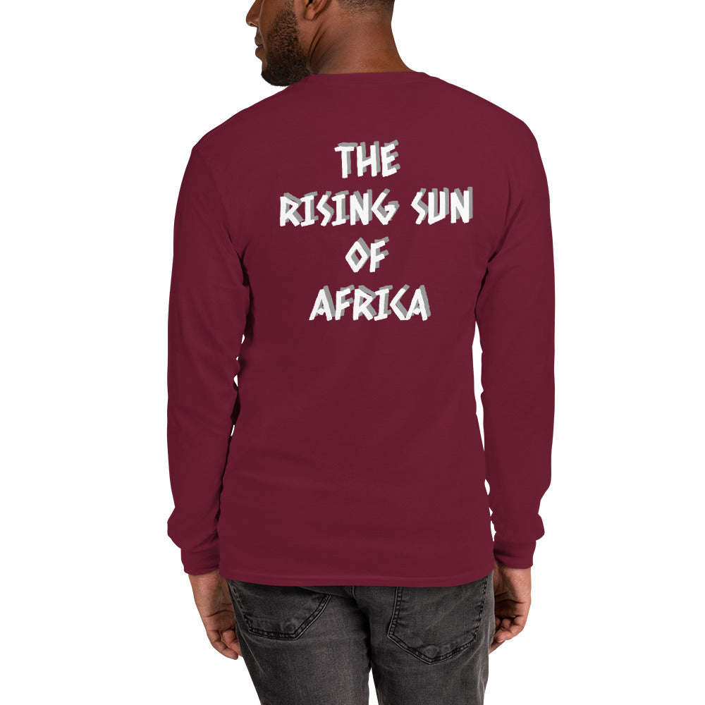 Men’s Biafra LS Shirt - Biafran Roots (white print)