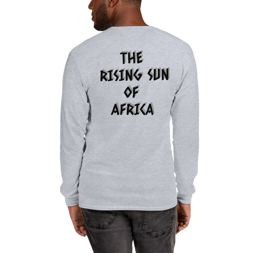 Men’s Biafra LS Shirt - Biafran Roots (black print)