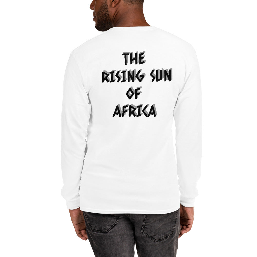 Men’s Biafra LS Shirt - Biafran Roots (black print)