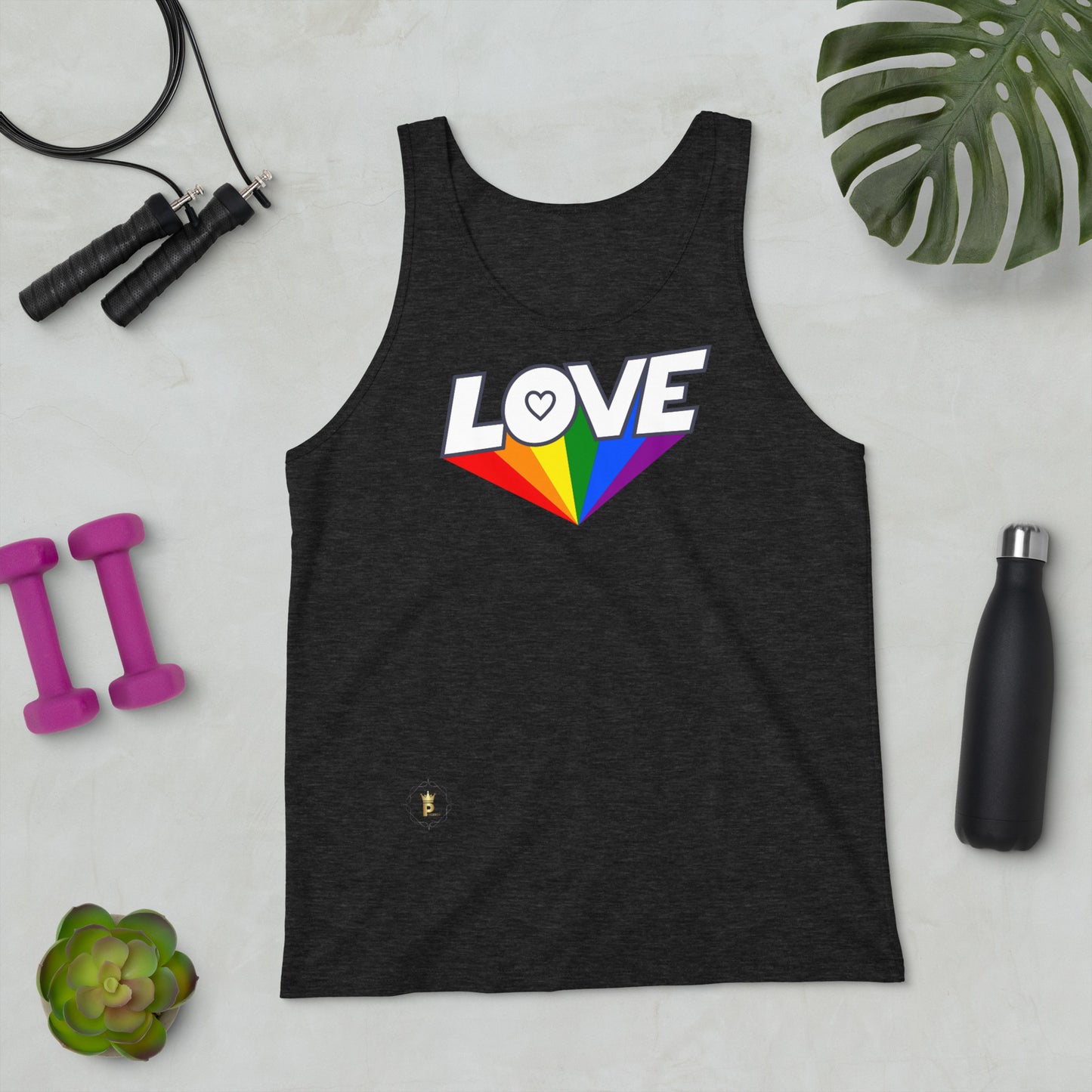 Unisex Rainbow Tank Top - Love Rainbow