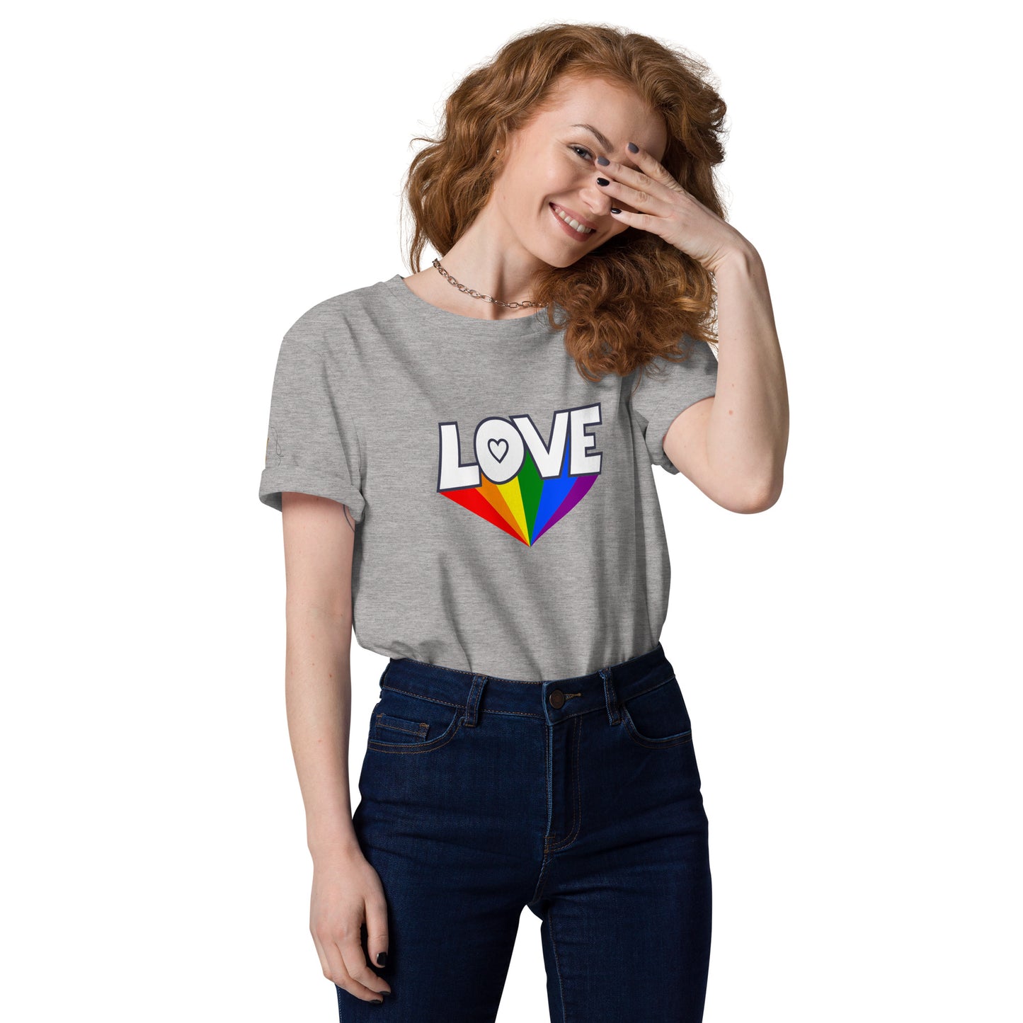 Unisex Rainbow Organic Cotton T-Shirt - Love Rainbow