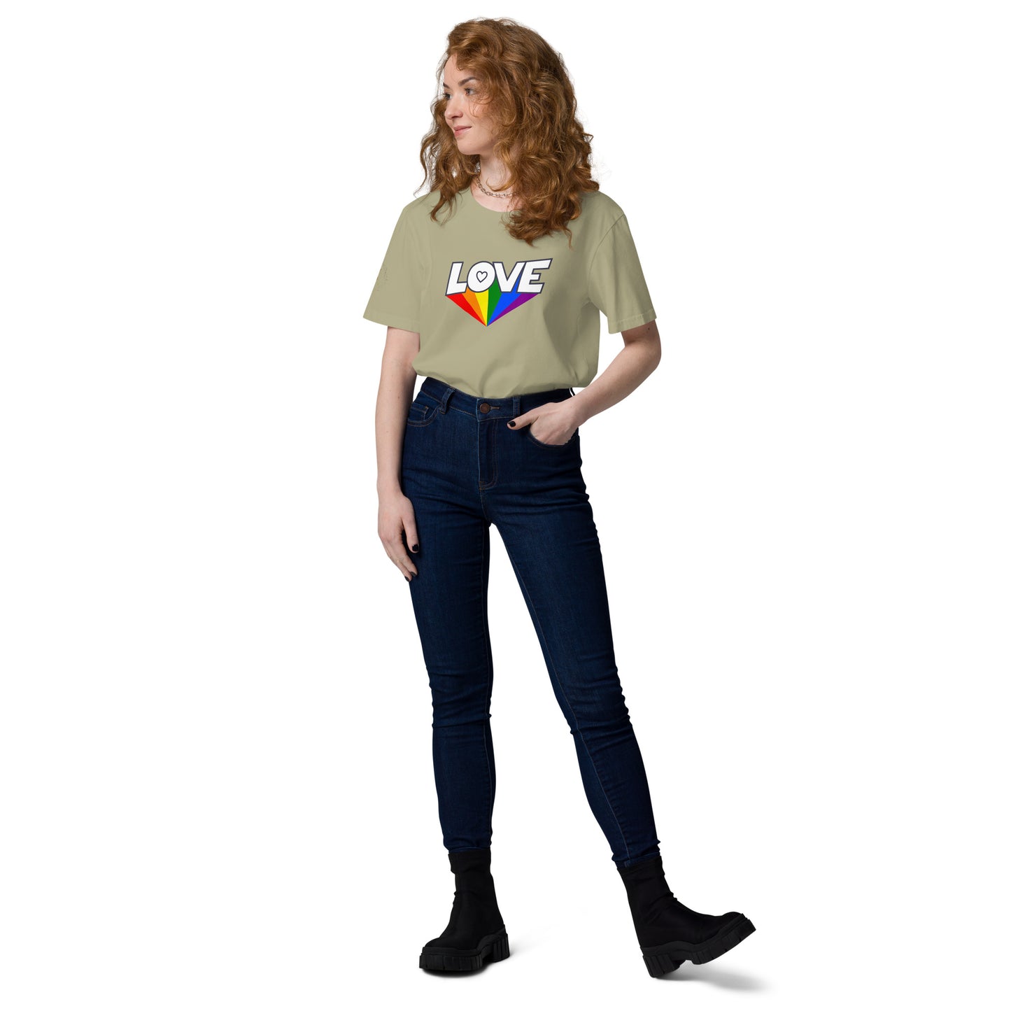 Unisex Rainbow Organic Cotton T-Shirt - Love Rainbow