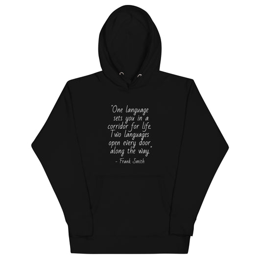 Unisex Linguist Hoodie - Frank Smith (white print)