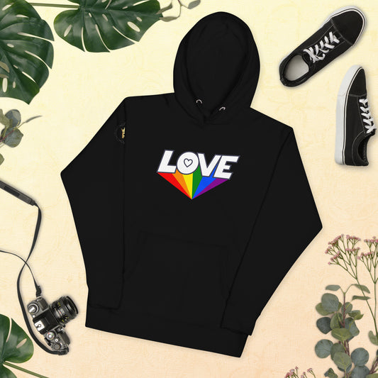 Unisex Rainbow Hoodie - Love Rainbow