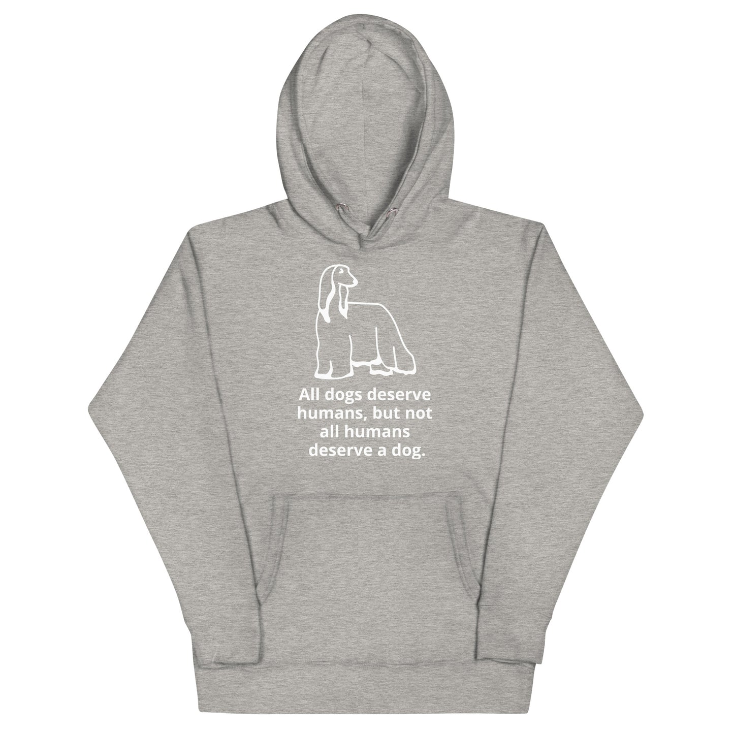 Unisex Dog Lover Hoodie - Afghan (white print)