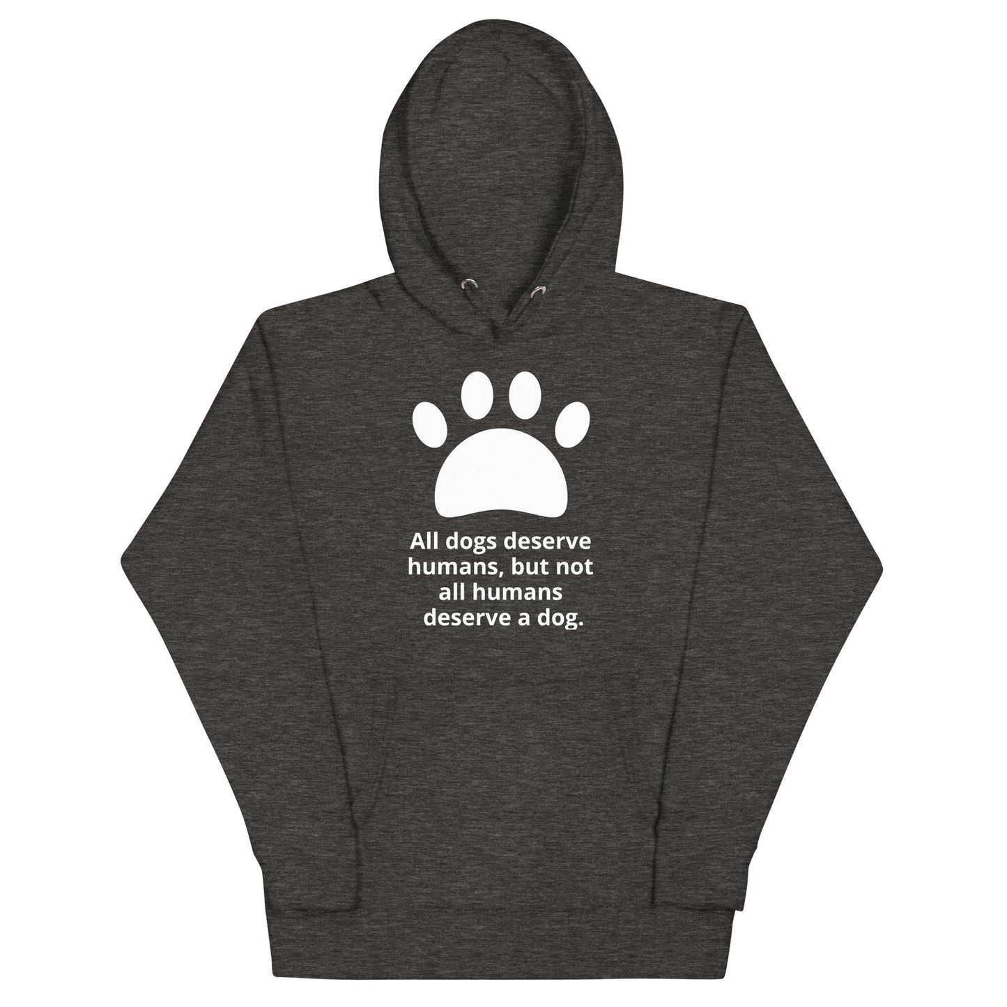 Unisex Dog Lover Hoodie - Paw Print (white print)