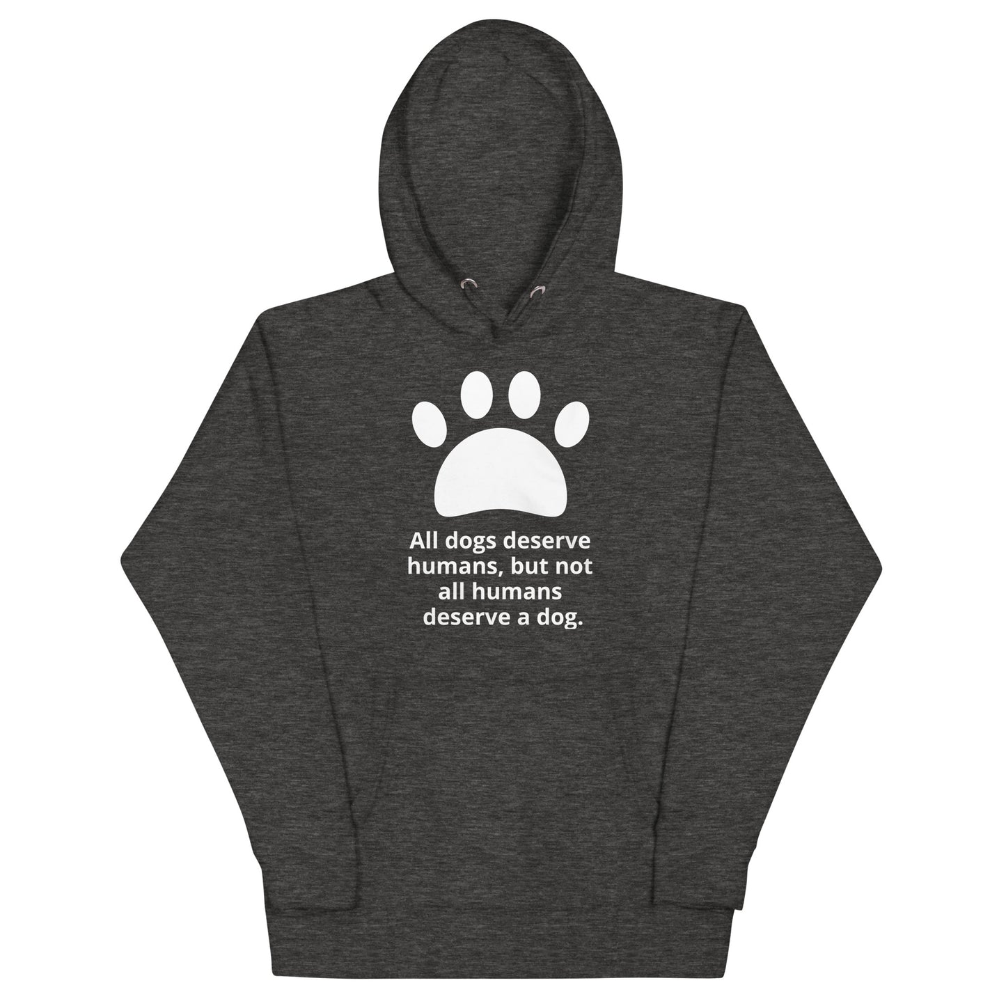 Unisex Dog Lover Hoodie - Paw Print (white print)