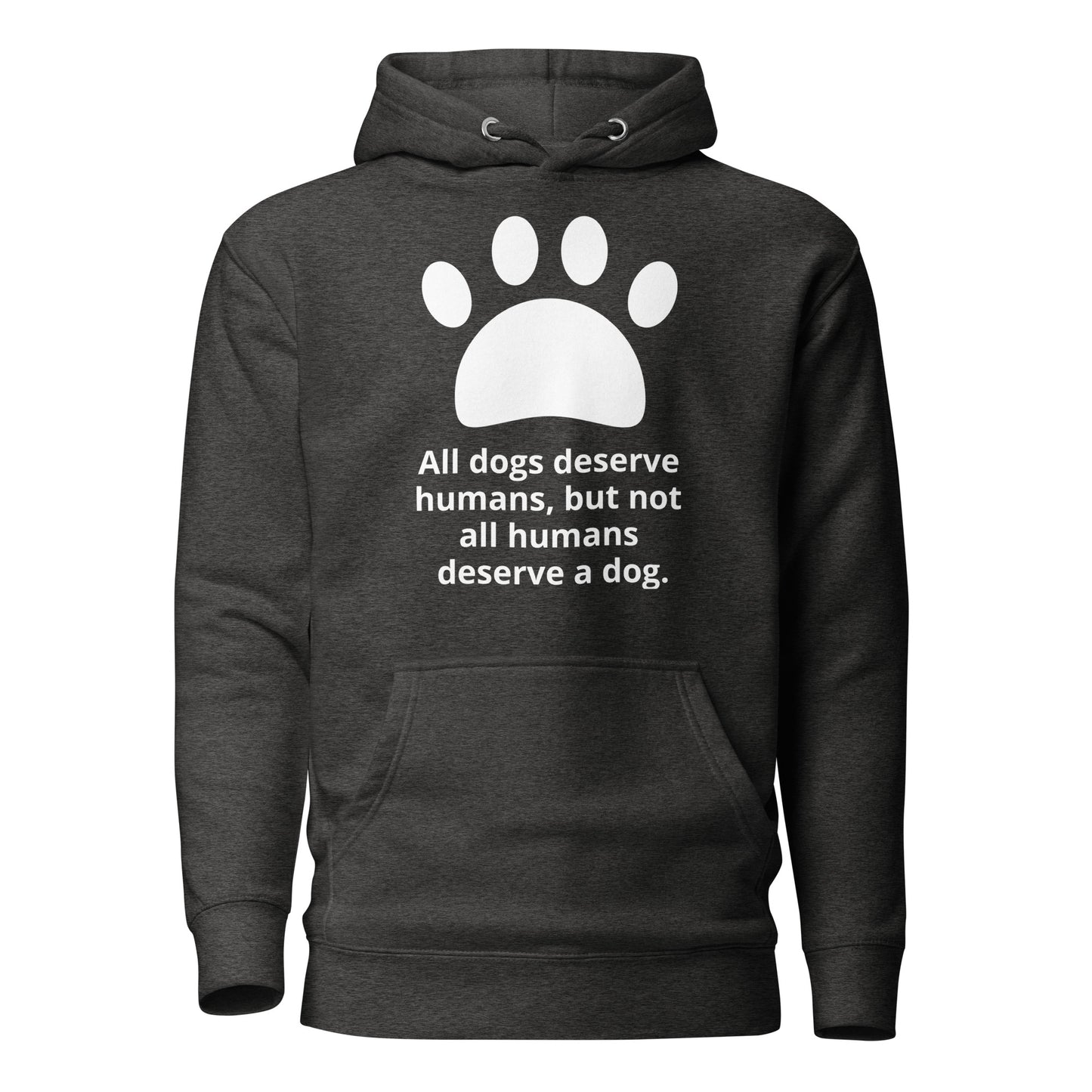 Unisex Dog Lover Hoodie - Paw Print (white print)