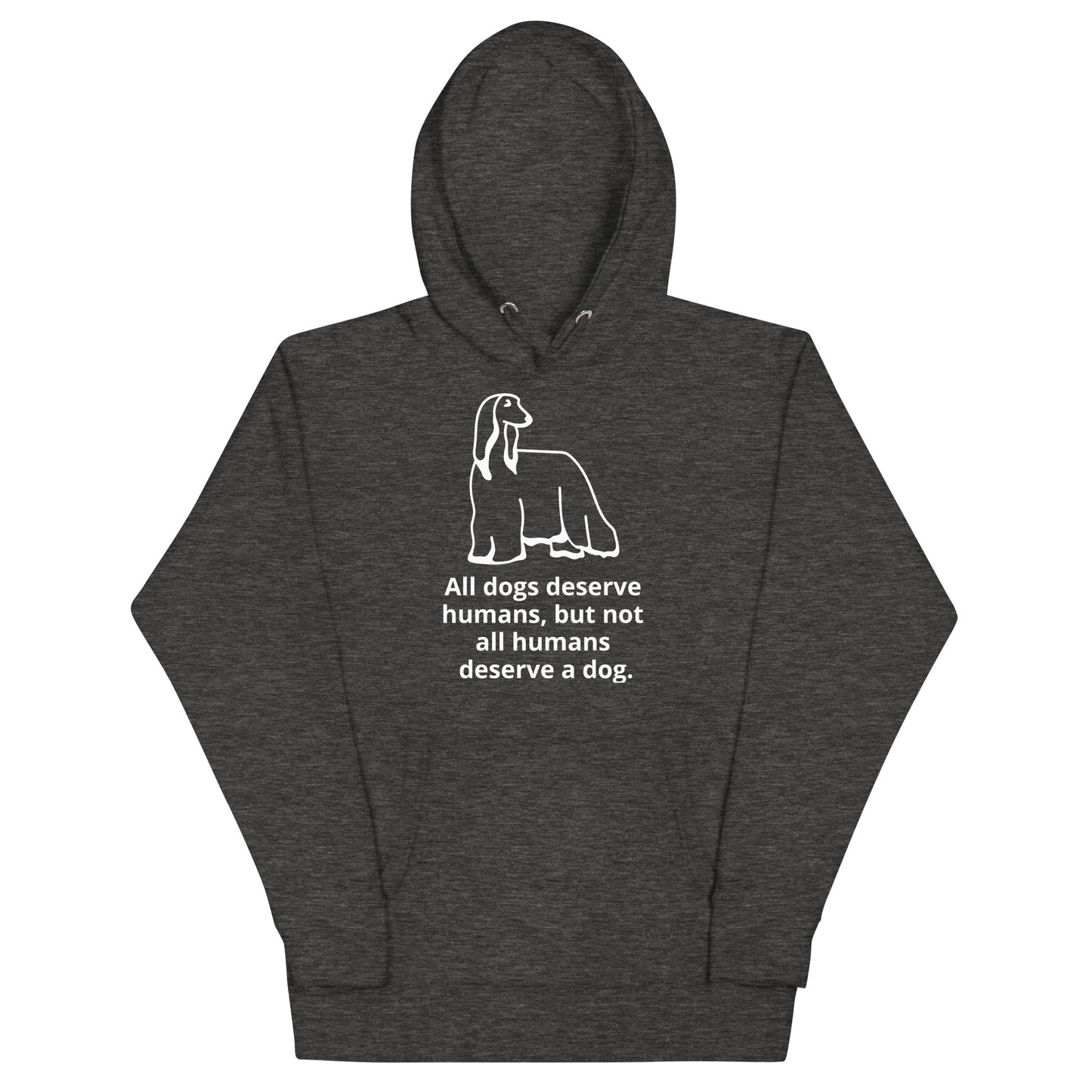 Unisex Dog Lover Hoodie - Afghan (white print)